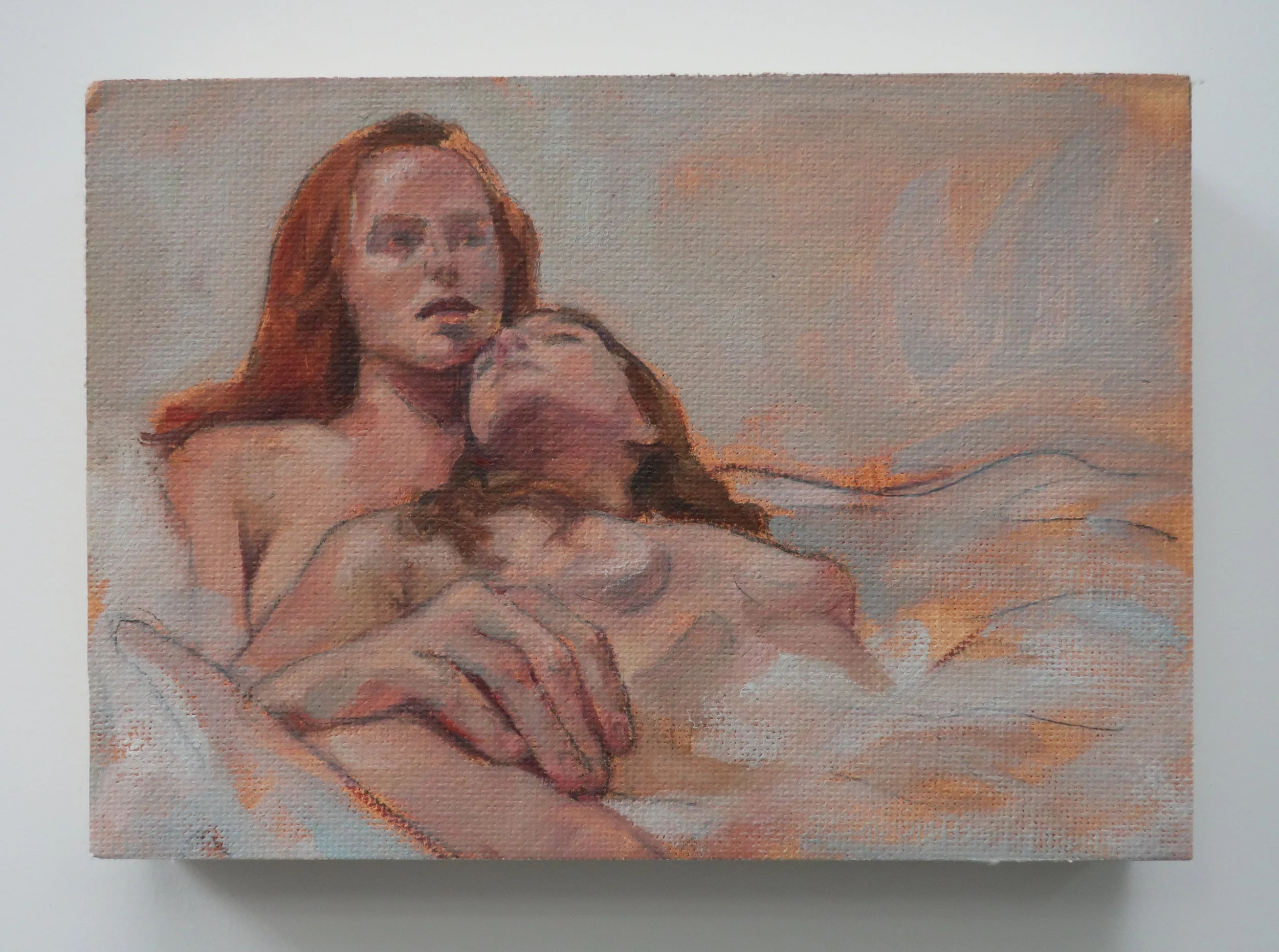 Bath Study, 2018, Oil on Canvas, 5x7”