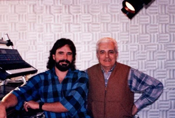 Dr Robert Moog and blathering fanboy.