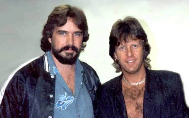 Keith and I backstage in October of 1986.