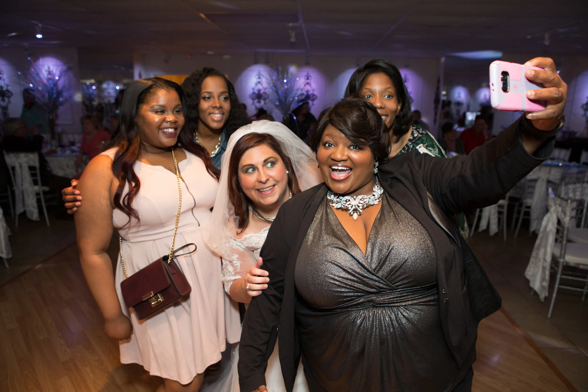 Bride photobomb