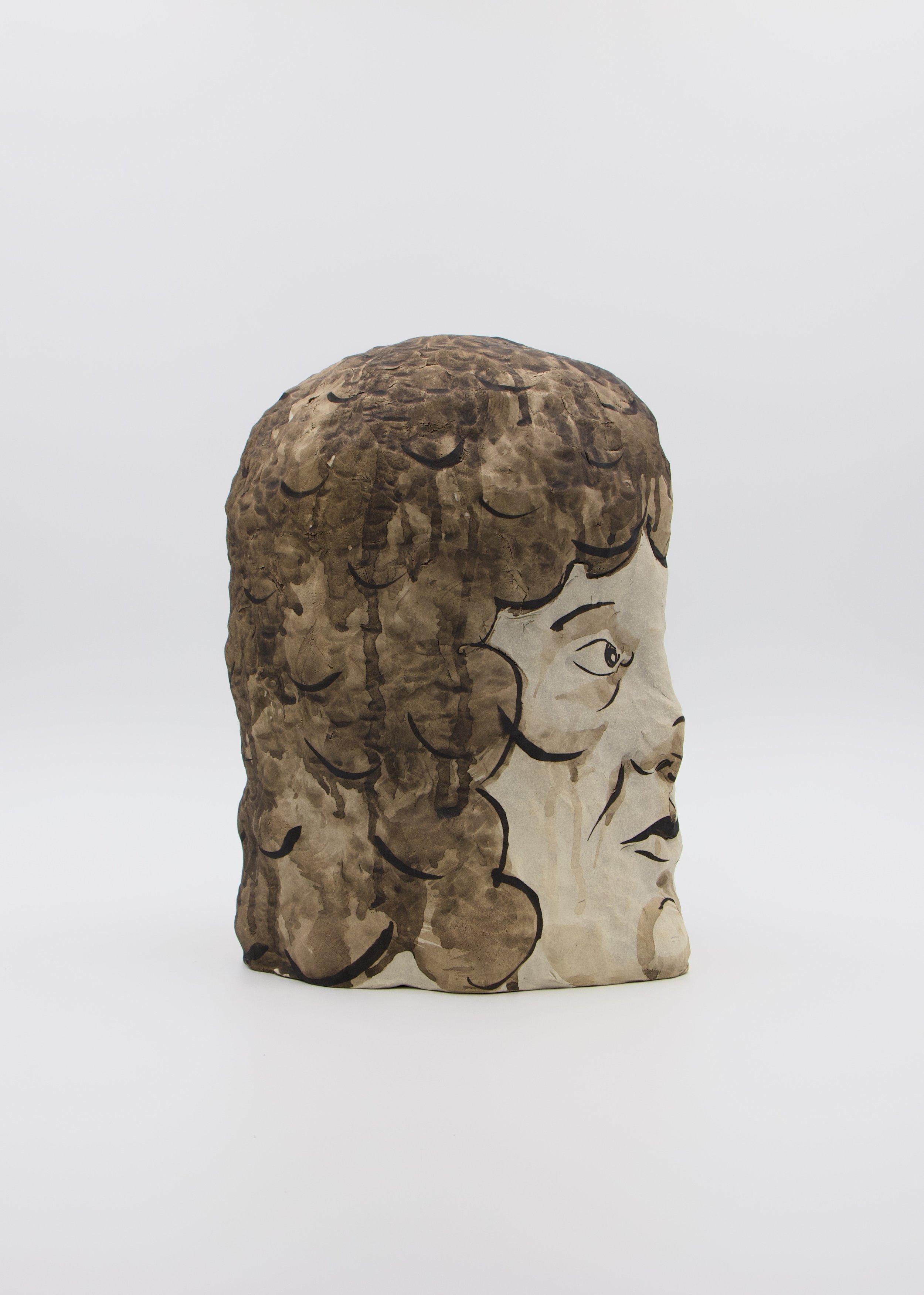   Head   2023  Ceramic and stain 