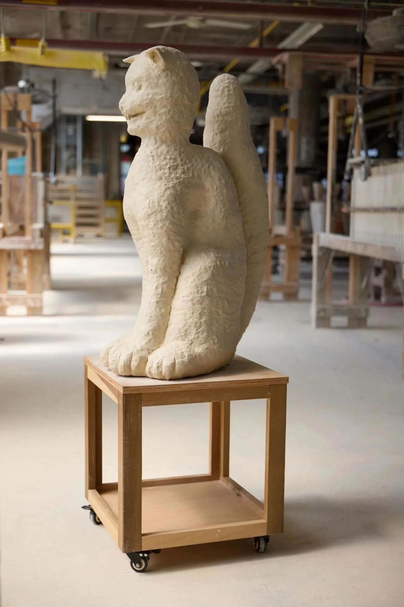   Cat-Goyle   2026  Ceramic  35 x 22 x 15" 