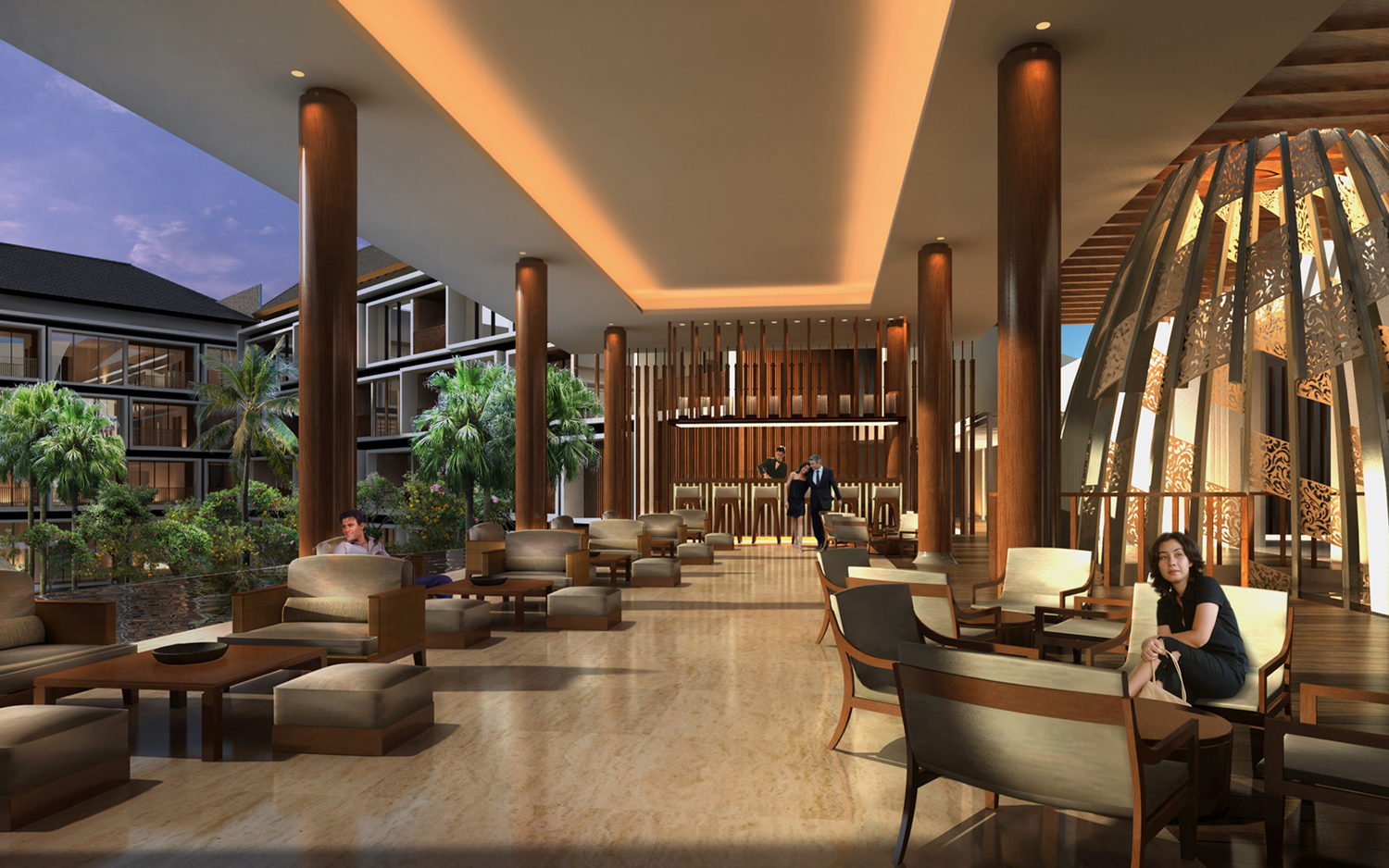 Golden Tulip Jineng Resort - Lobby Lounge