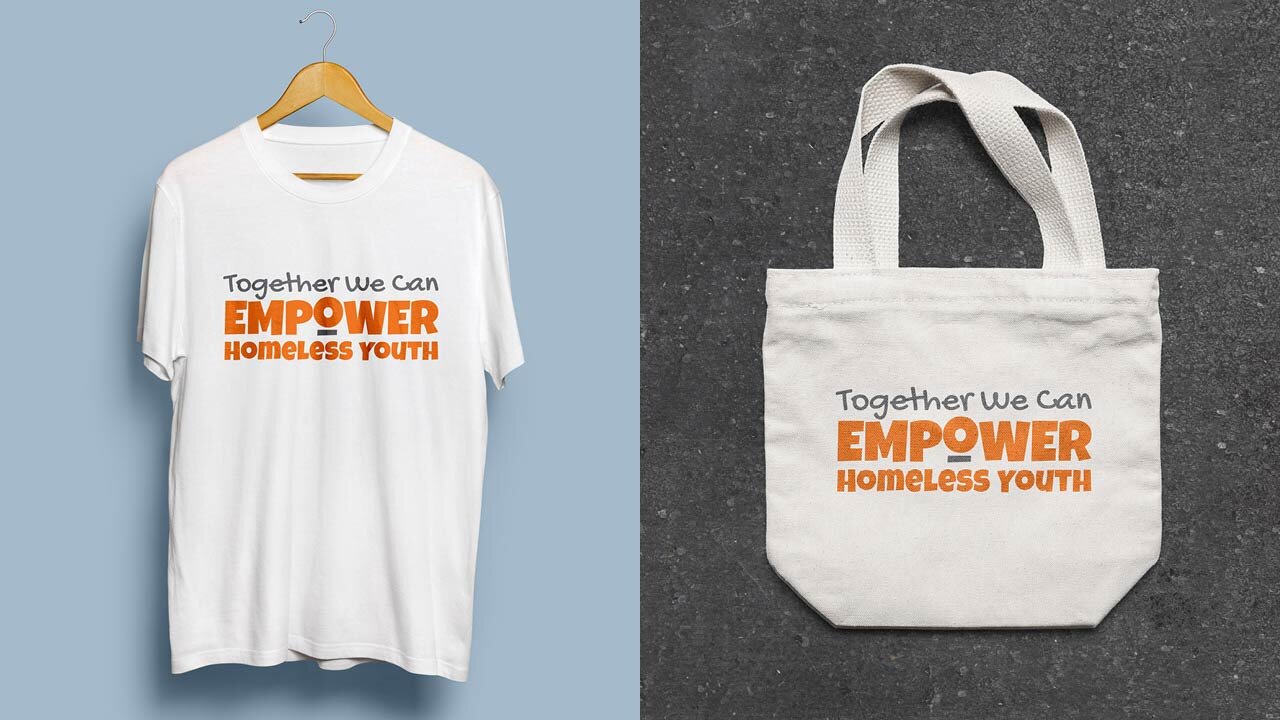 PIF Empower Homeless Youth brand identity