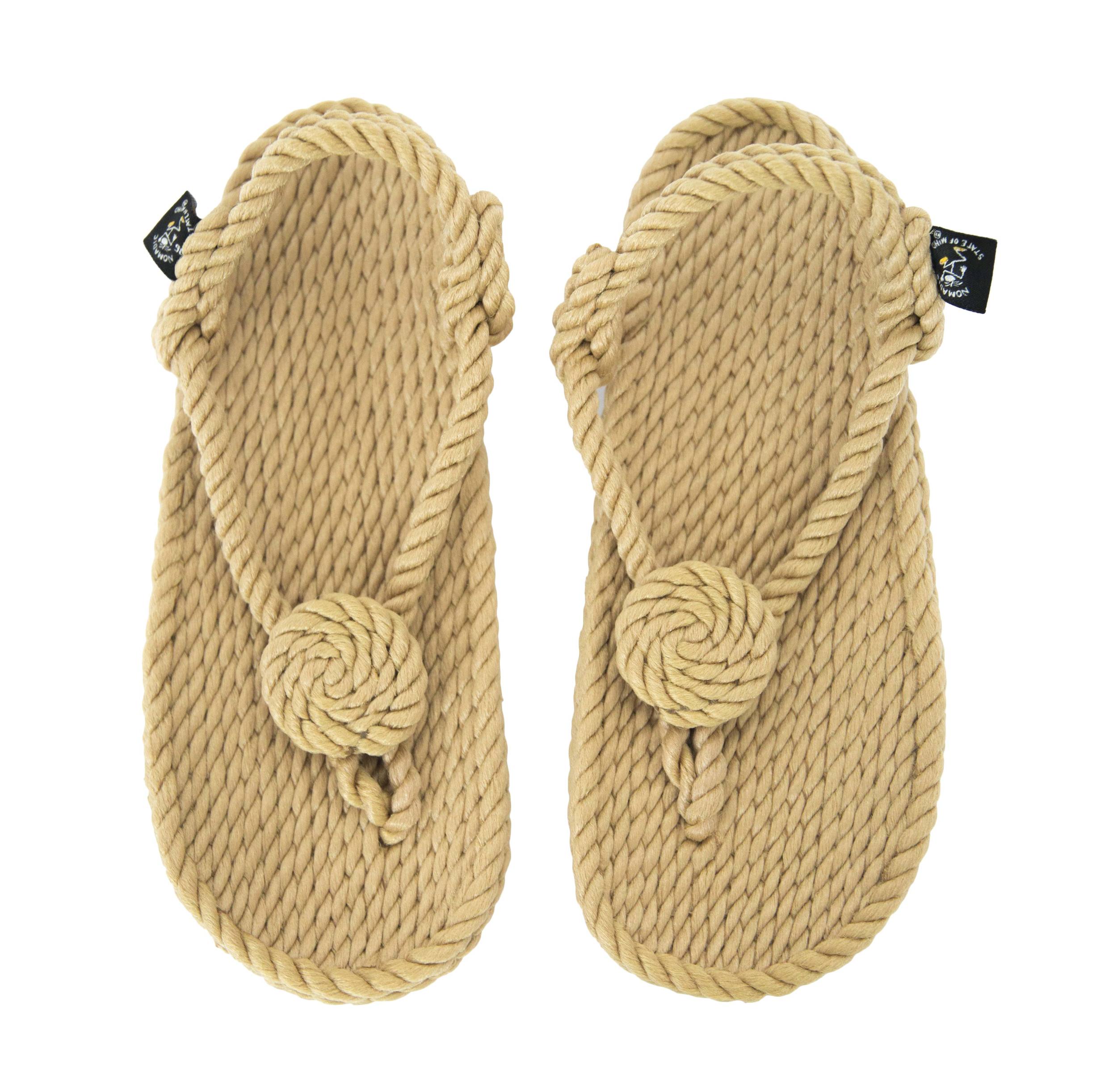 Flower Flop Rope Sandal - Camel Colour