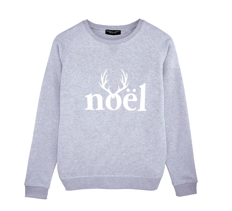 Sweatshirt JOYEUX NOËL LAIC GWAK - Message Festif Inclusif, Coupe Classique, Col Tissé 241g
