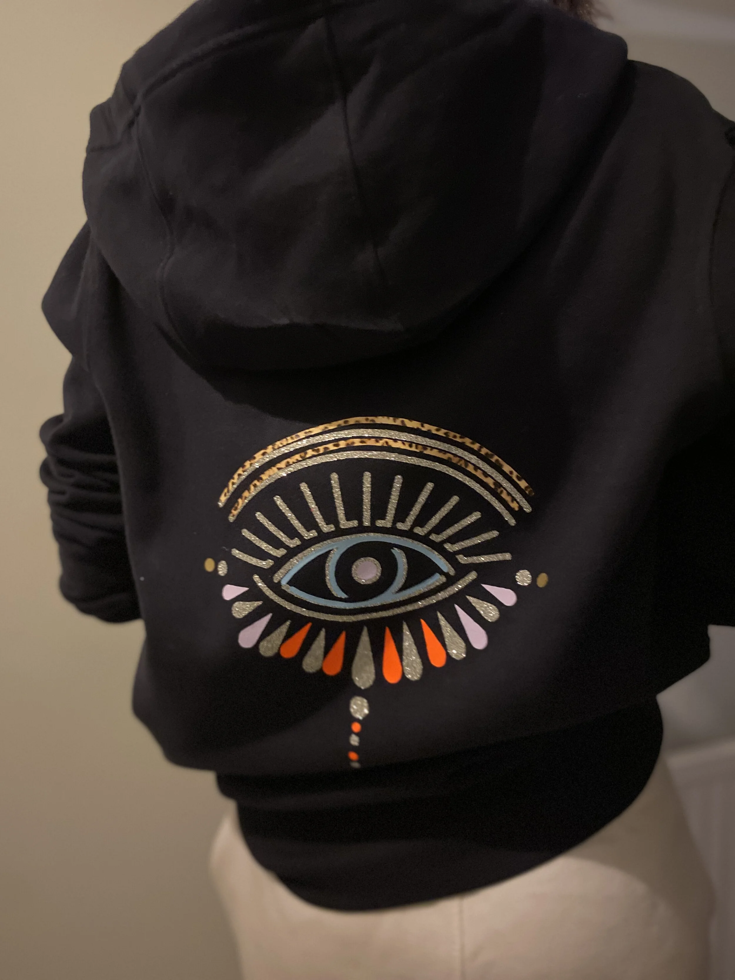 Evil Eye-Zip Through Hoody