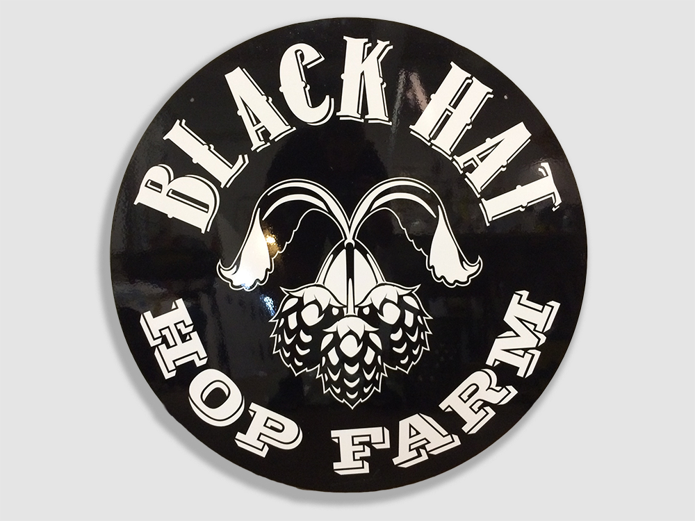 Black Hat Brew Works Signage