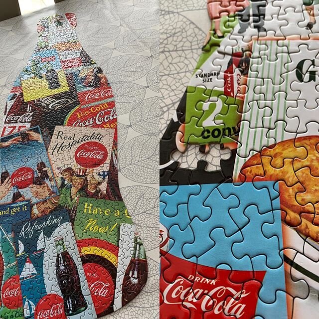 Oh no, just completed, well nearly🙄, my ebay purchased jigsaw!!! #onepiecemissing #cocacola #canigetthemissingpiece #jigsawpuzzles #lockdown #lockdown2020
