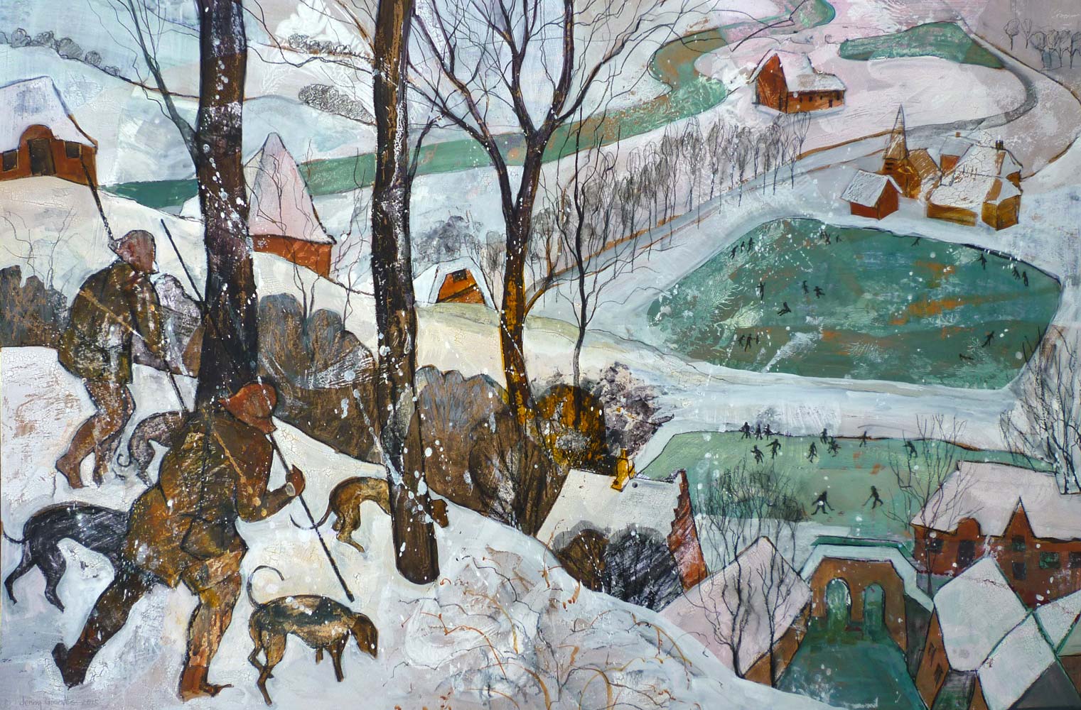 After Bruegel's "Hunters in the Snow"