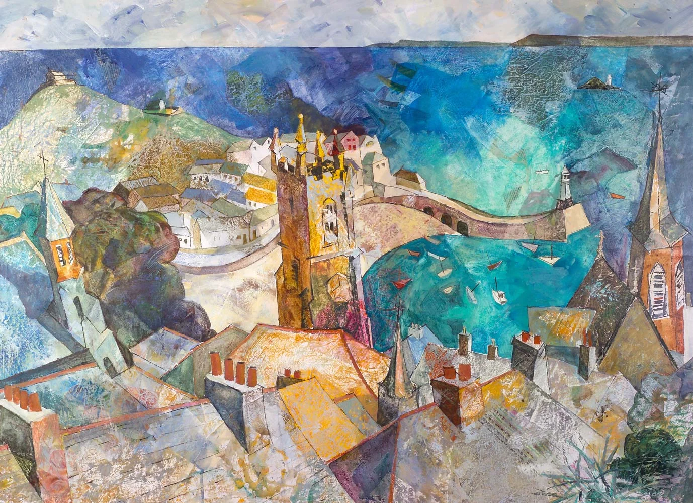 St Ives with three churches