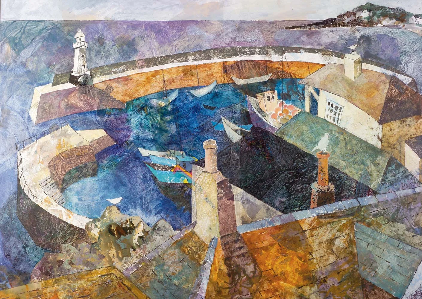 Looking down on Mevagissey harbour