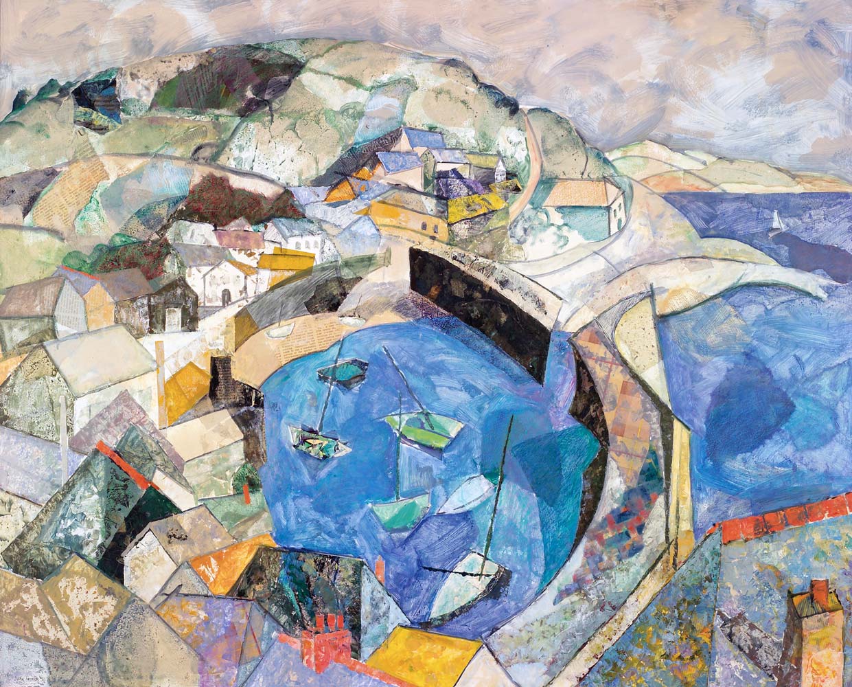 Mousehole harbour from Raginnis Hill