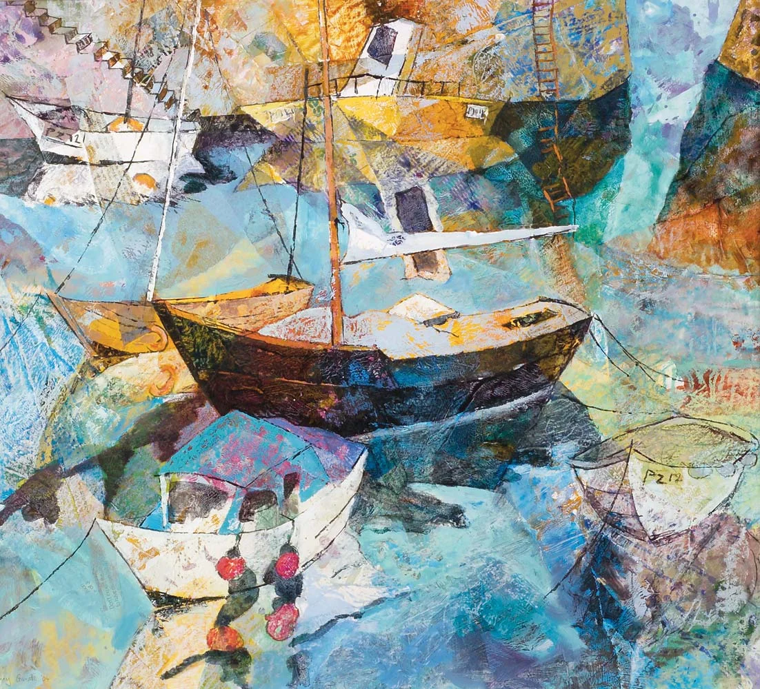 Colourful reflections, Mousehole harbour