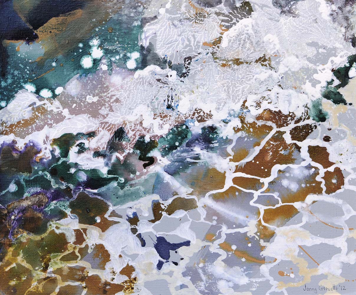 Foaming surf patterns