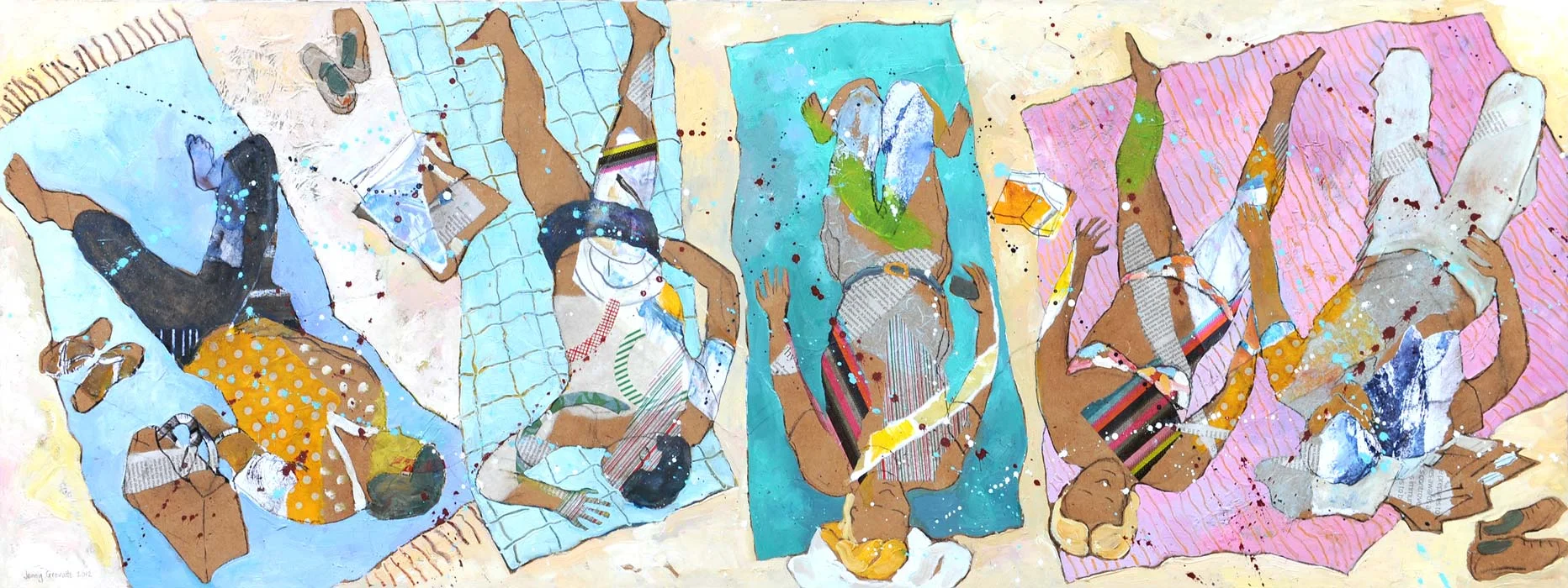 Sunbathers in St. Ives