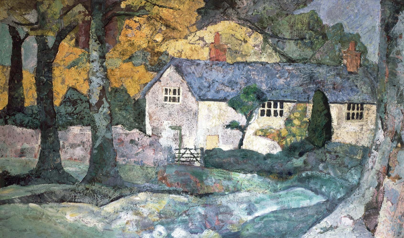 Artist's house in the autumn