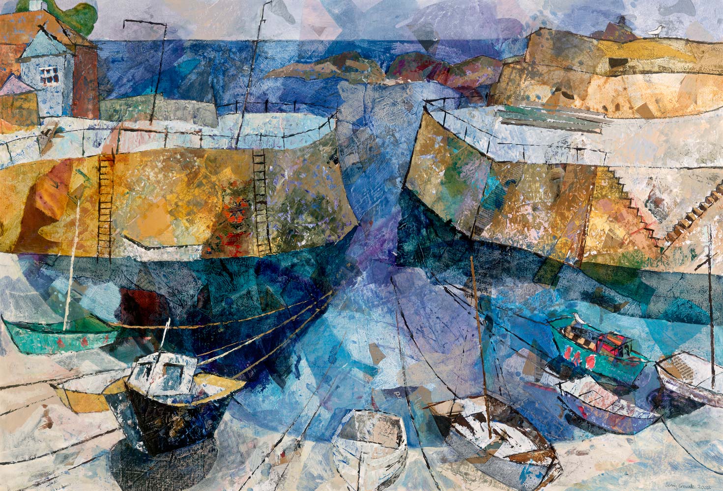 Circle of boats, Mousehole