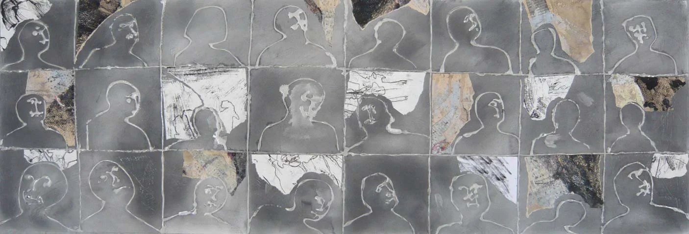  Black and white heads