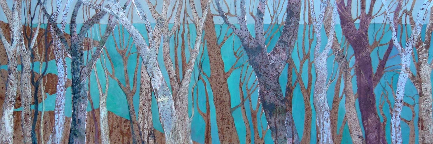 Sea through the trees