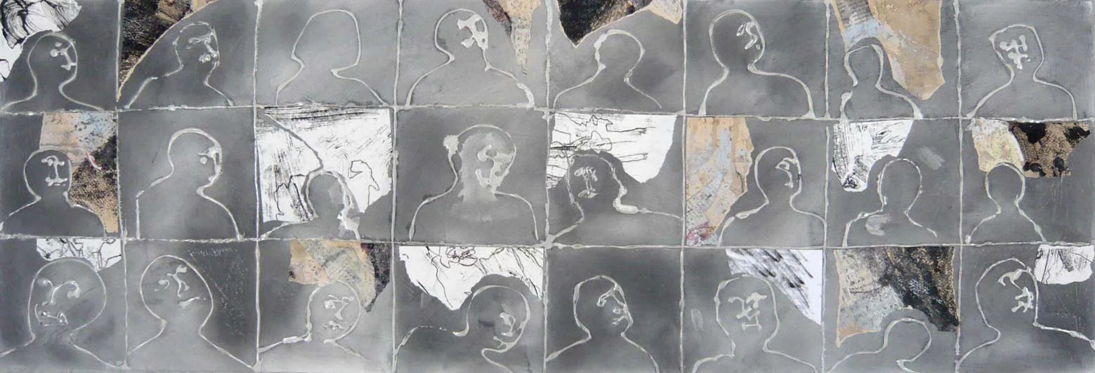 Black and white heads