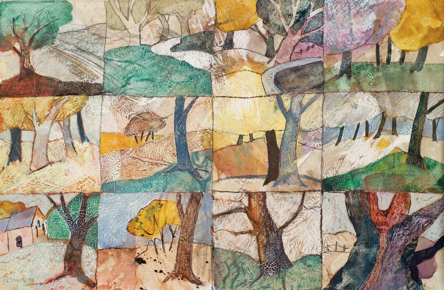 Glimpses of trees
