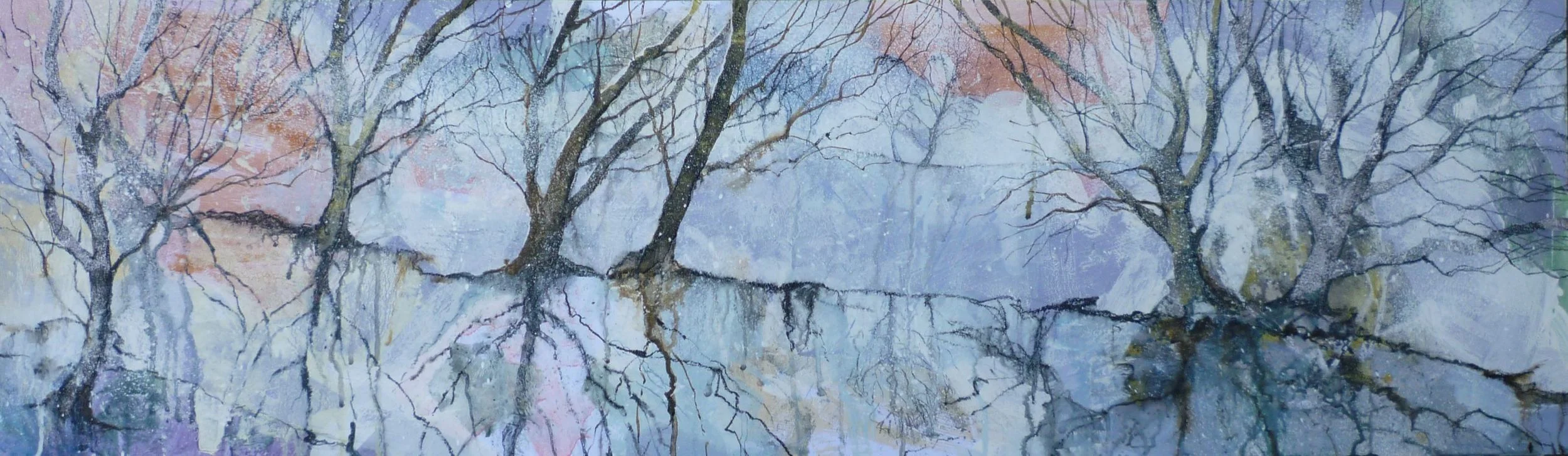 The brook in the snow