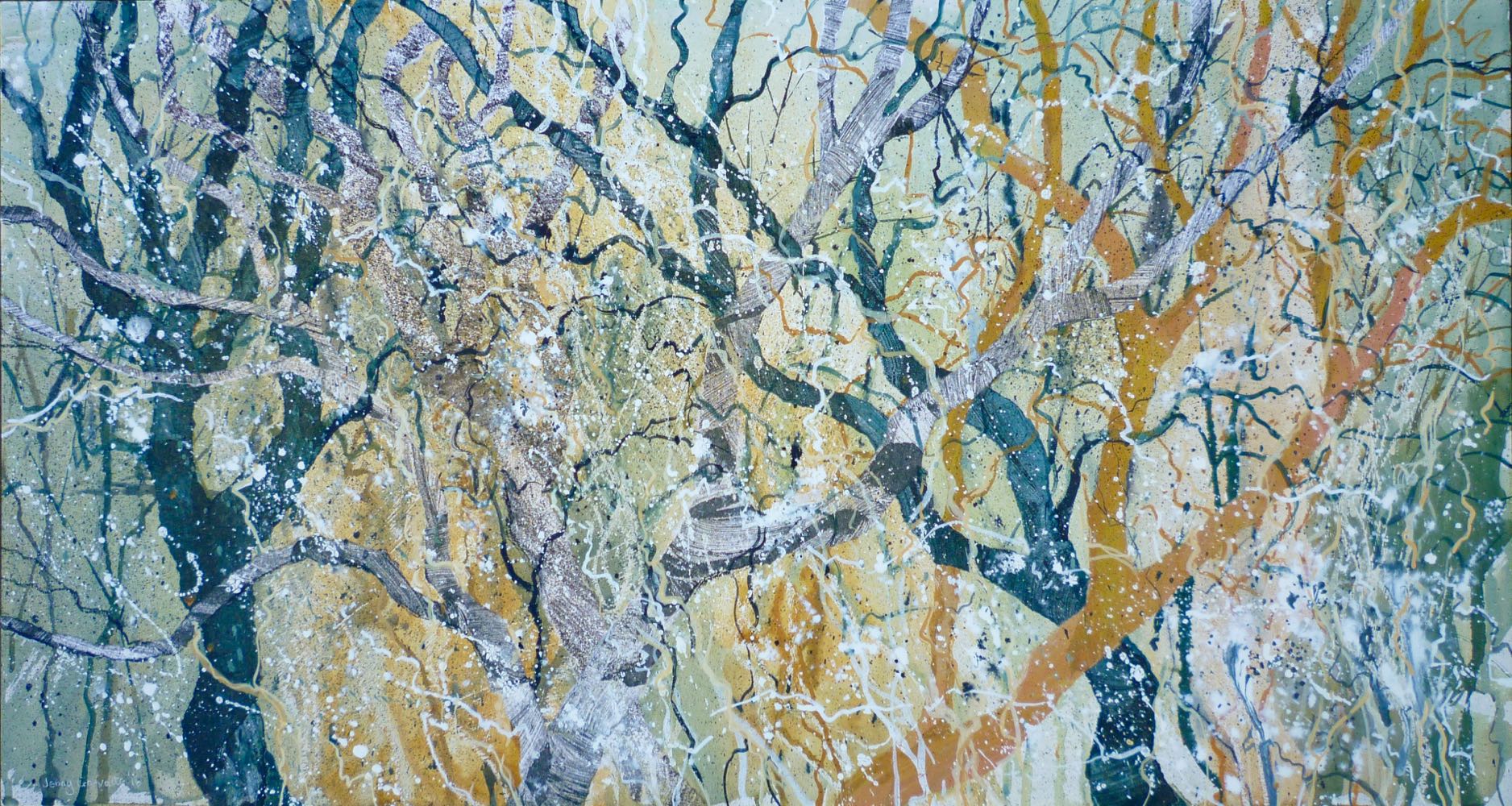 Frosty hedge