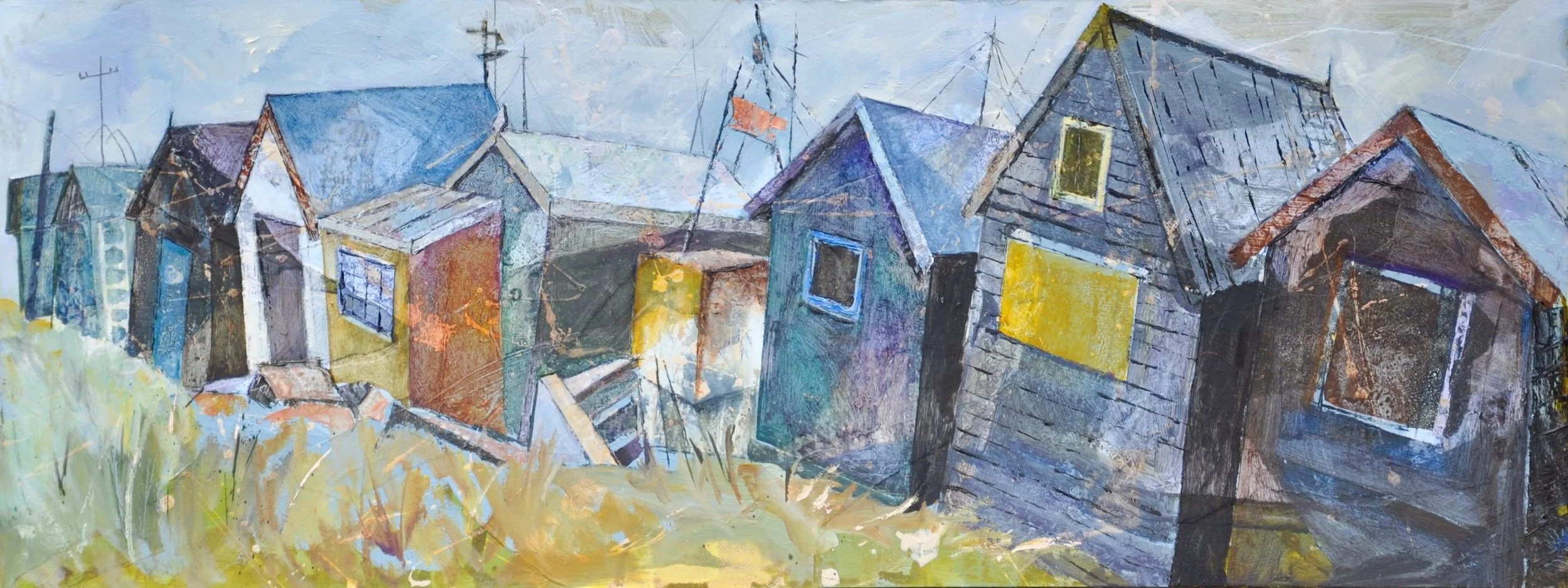 Backs of fishermen's huts, Southwold