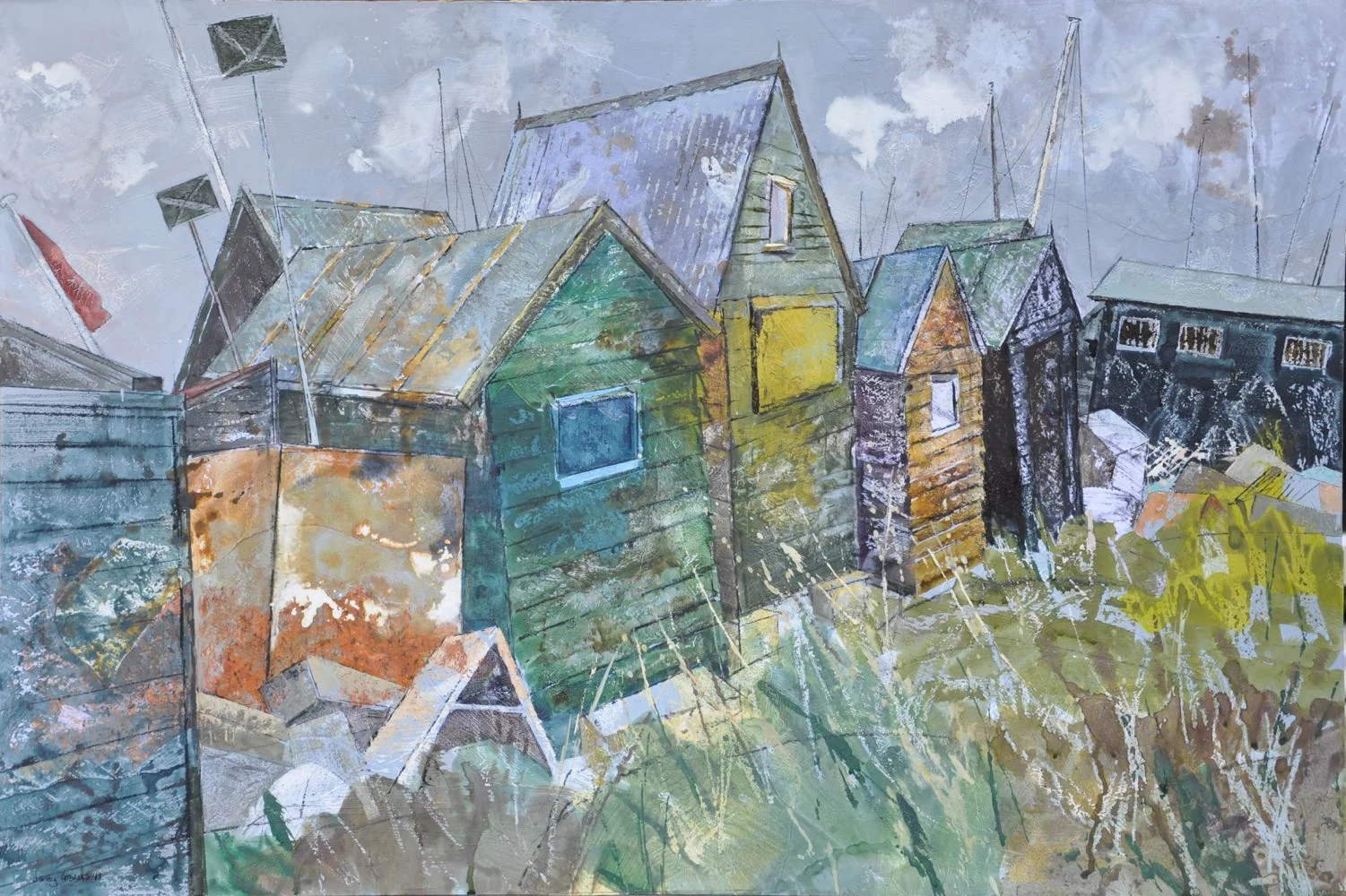 Group of huts, Southwold harbour