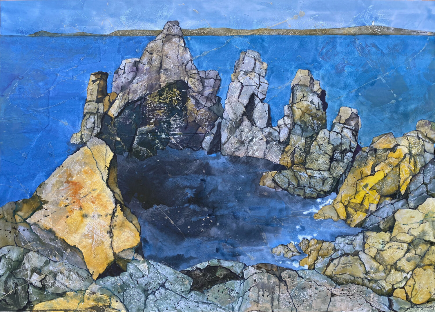 Rocky lagoon, Isles of Scilly  
