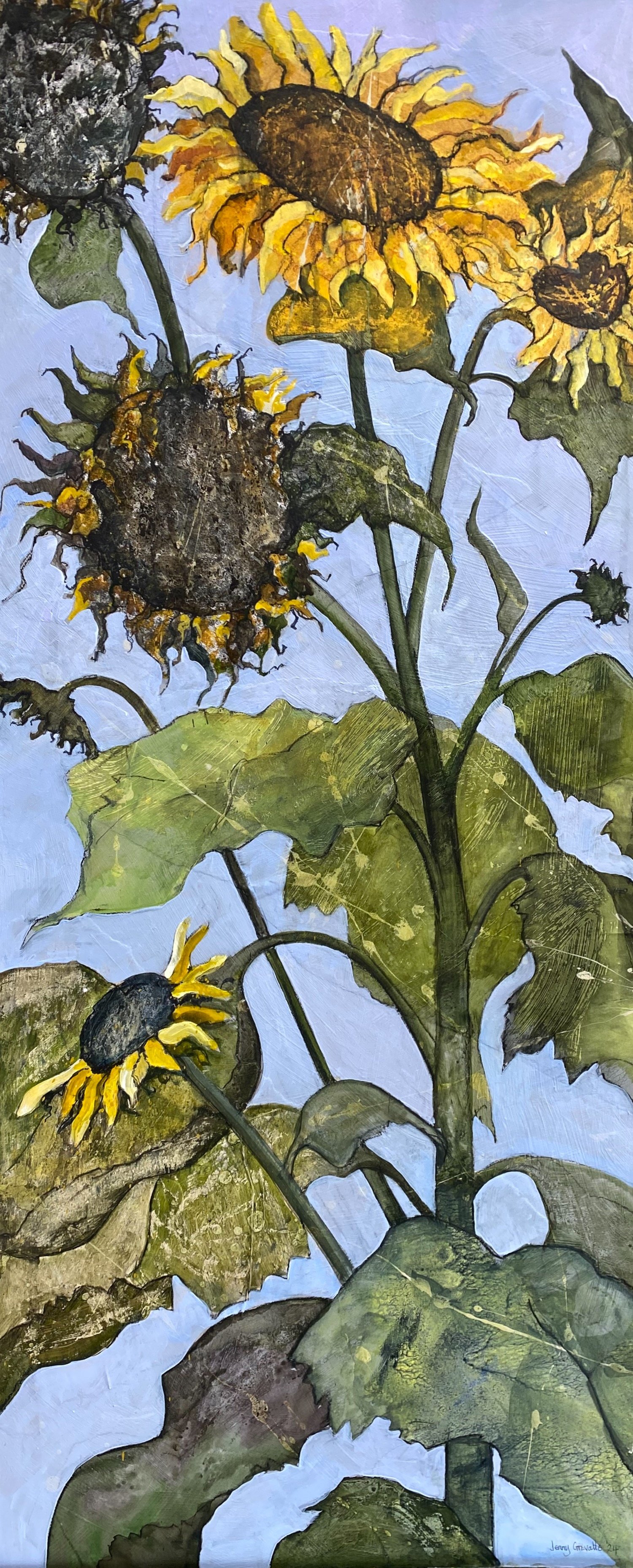Autumn sunflowers
