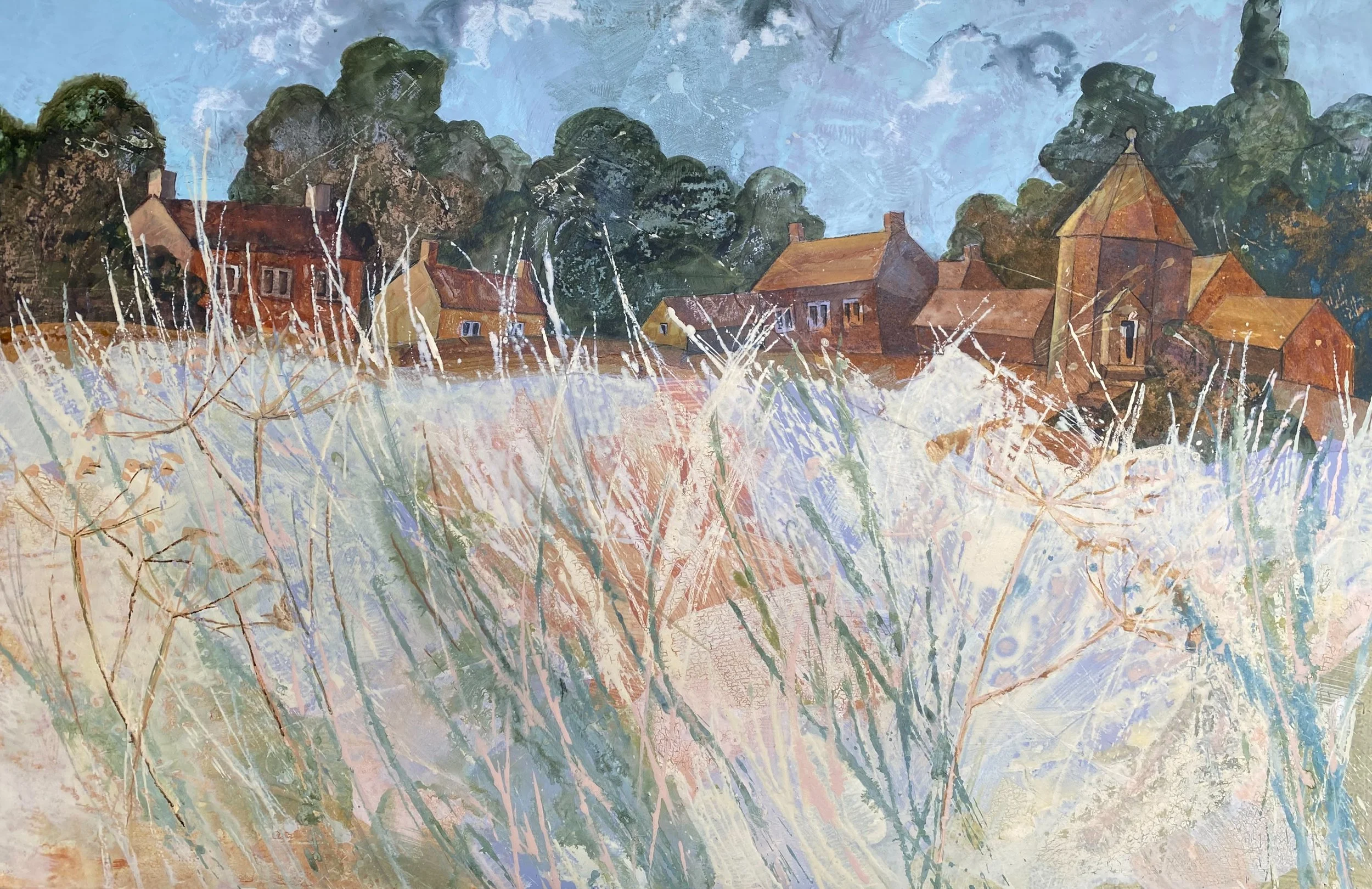 Sitting in the Bede House garden 