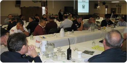 A tabletop exercise held in Greenfield, Wisconsin focusing on long term care facility evacuations.