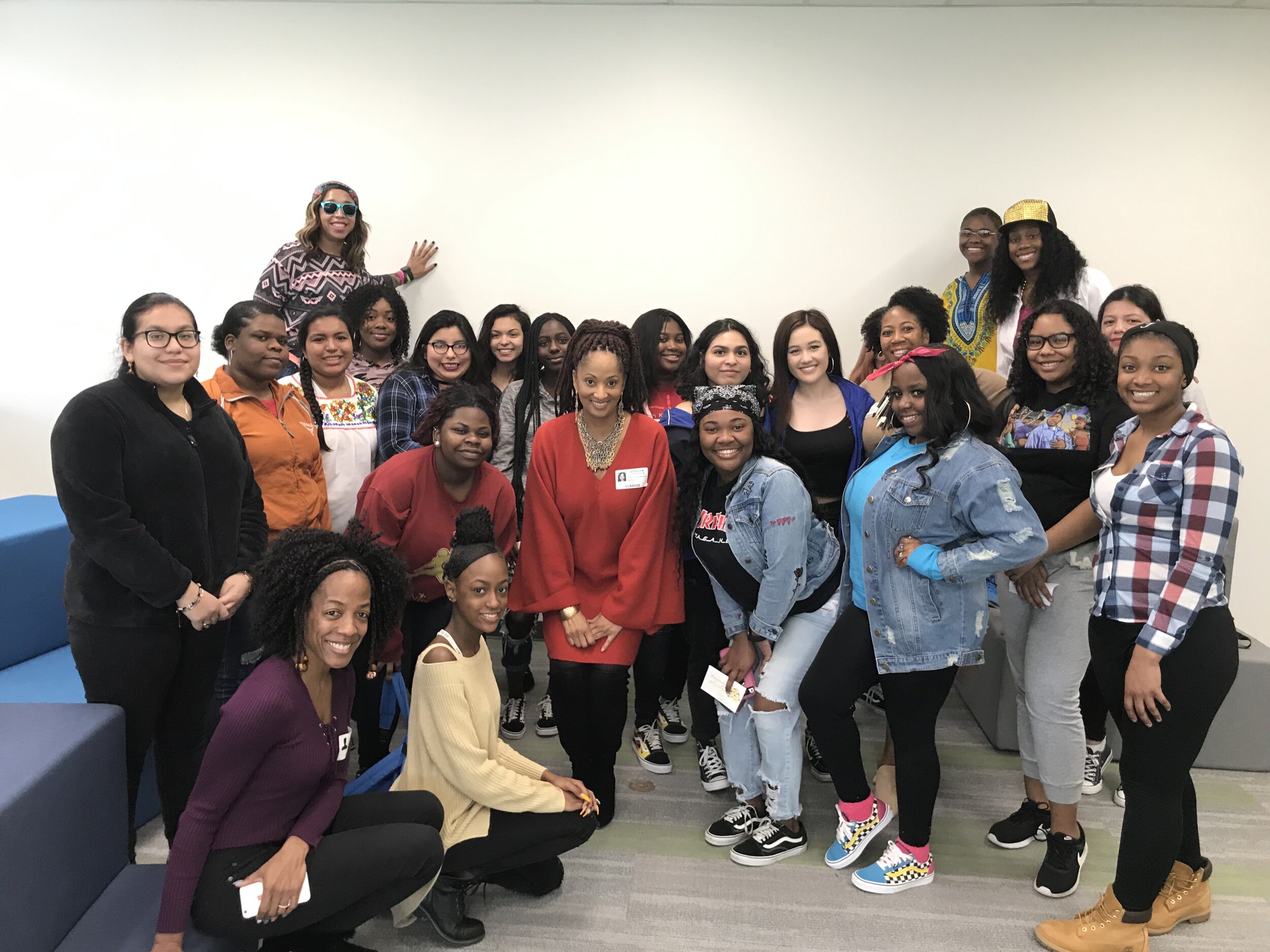 Sheila Hawkins-Bucklew with the Ladies of Distinction at LBJ