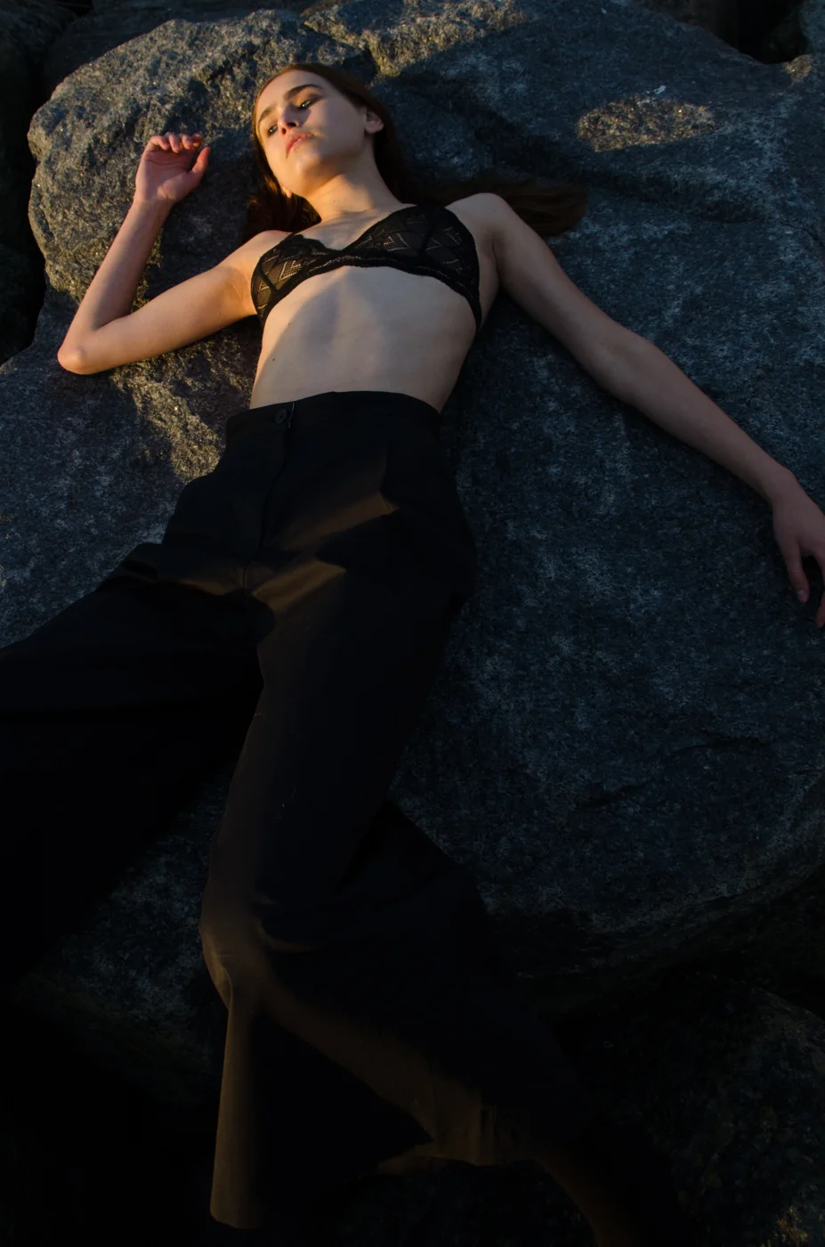 Bralet – Samsoe and Samsoe, Trousers – Norse Projects, Socks – H&M.