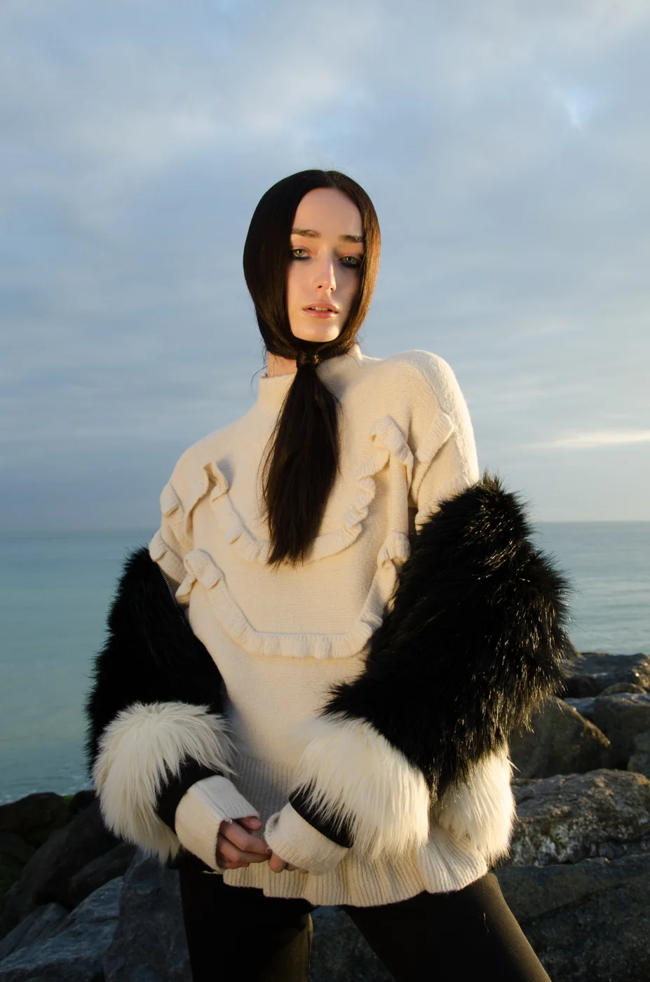 Jumper – Vera Moda, Coat – Stylist own,Trousers – Weruzo.