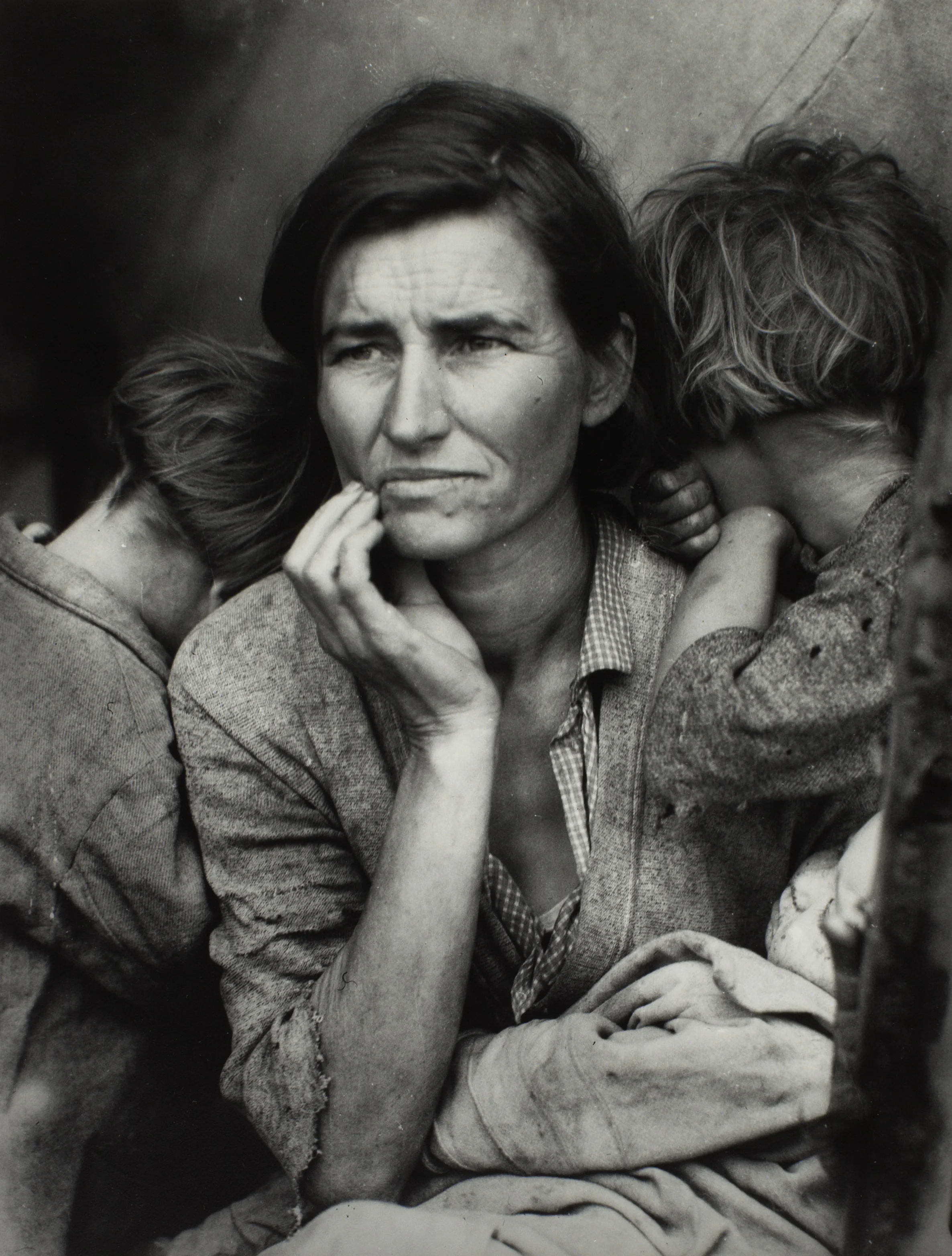 Dorothea Lange 1895-1965, Migrant Mother 1936,Photograph, gelatin silver print on paper, 318 x 241 mm, The Sir Elton John Photography Collection.