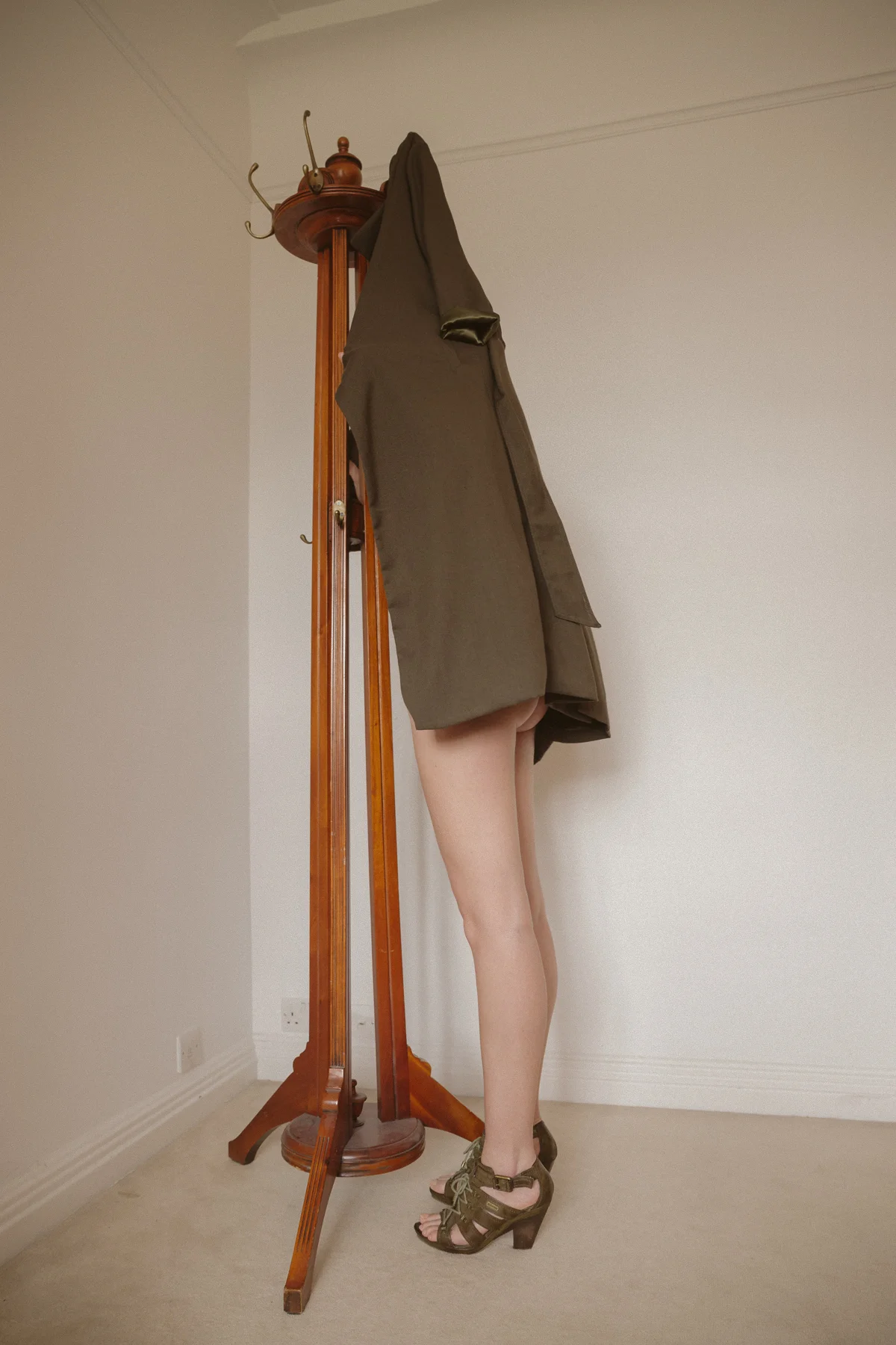Duffle coat by Uniqlo , shoes by Calvin Klein.