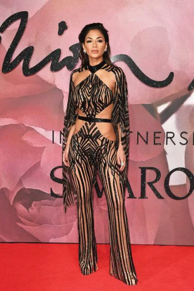 Nicole Scherzinger at British Fashion Awards Wearing Julien Macdonald