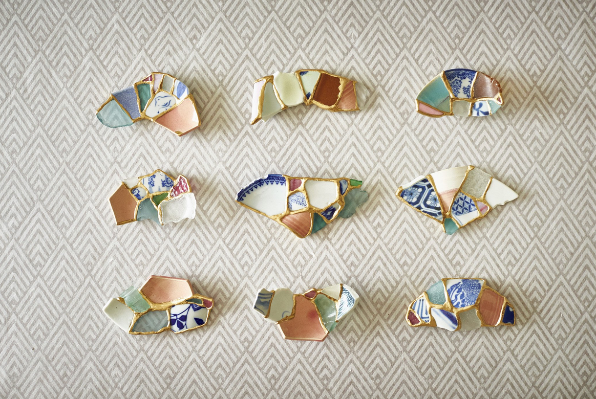 Two different workshops will be offered during her visit. One is to create something new with broken pieces and the other is to repair the broken ceramics returning them to functional pieces.