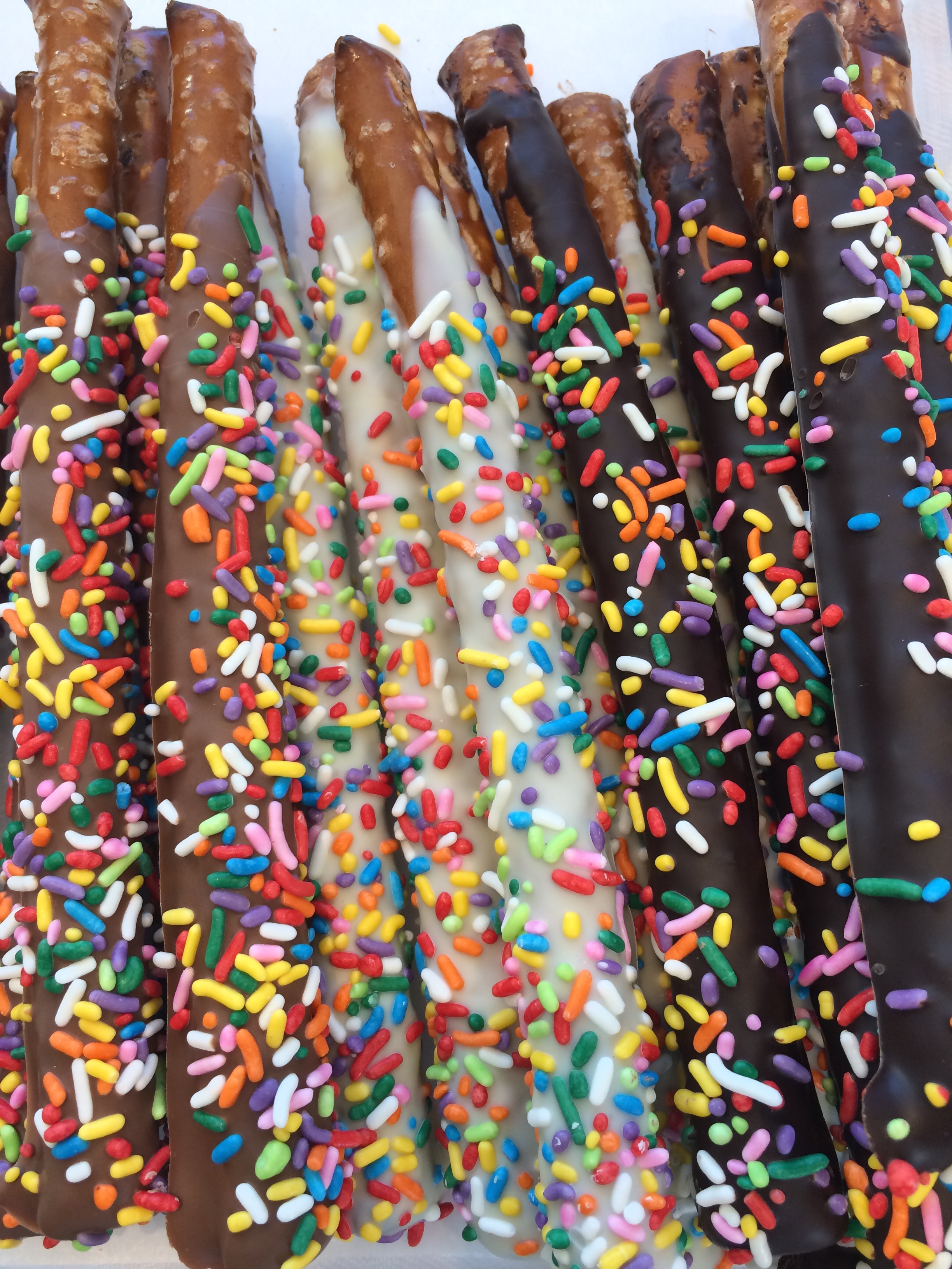 Chocolate Pretzels. Dark, Milk or White Chocolate.