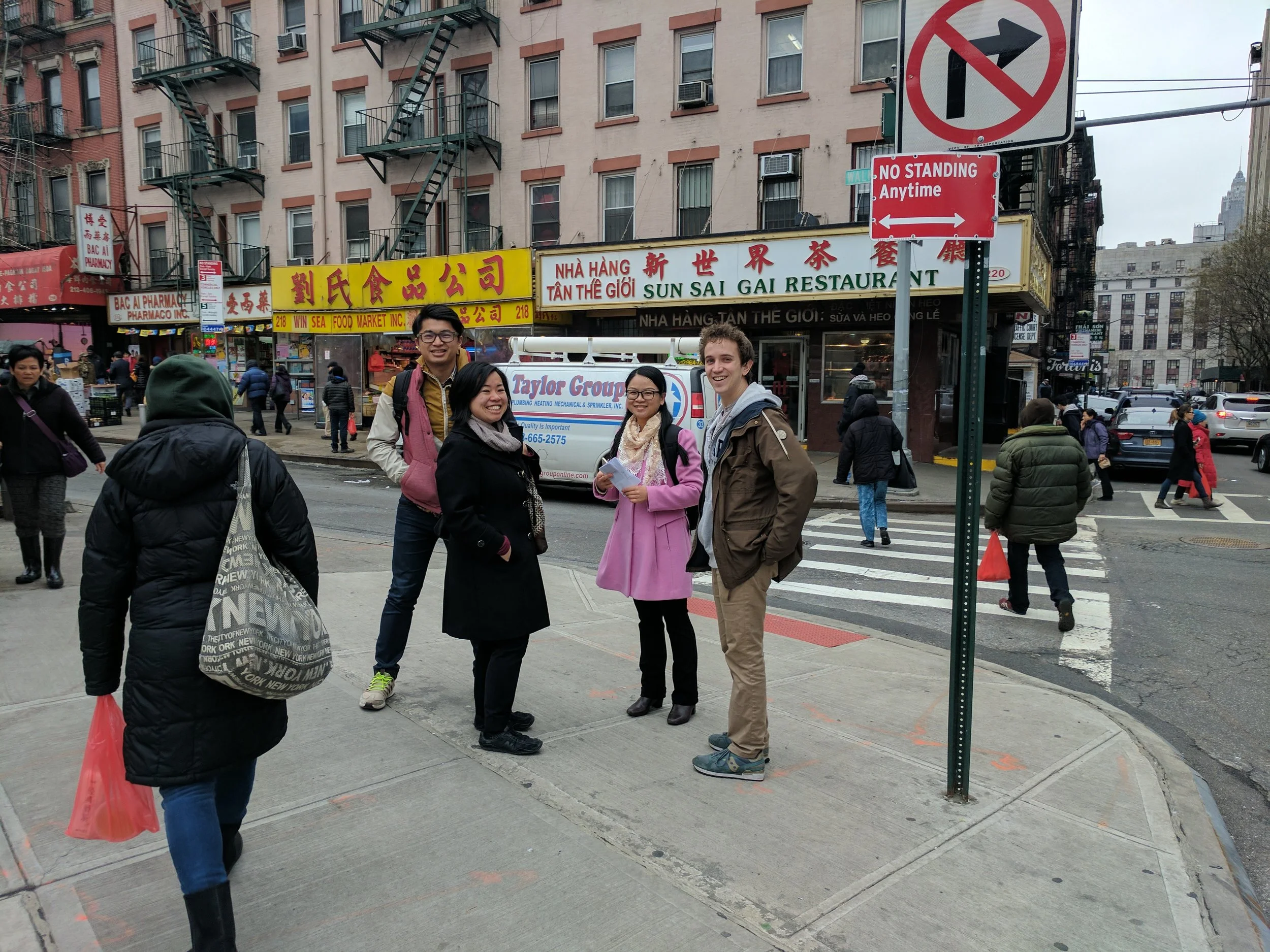 Our team at the Canal Street Triangle.