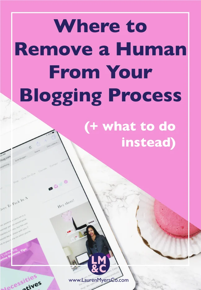 Where to Remove a Human From Your Blogging Process (+ what to do instead)
