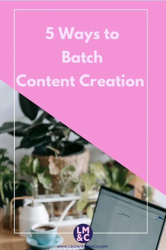 5 Ways to Batch Content Creation