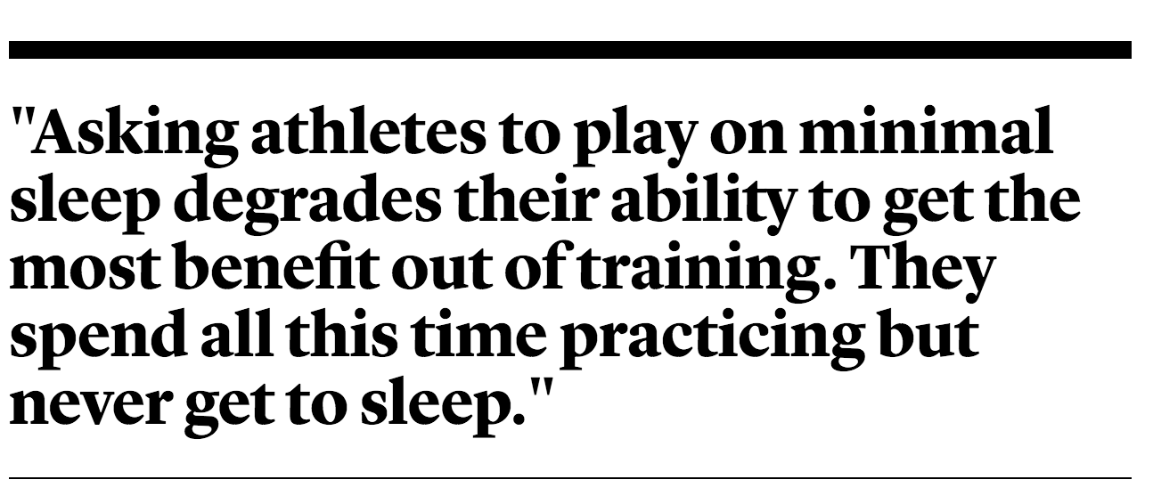 The Doctor Who Coaches Athletes to Sleep