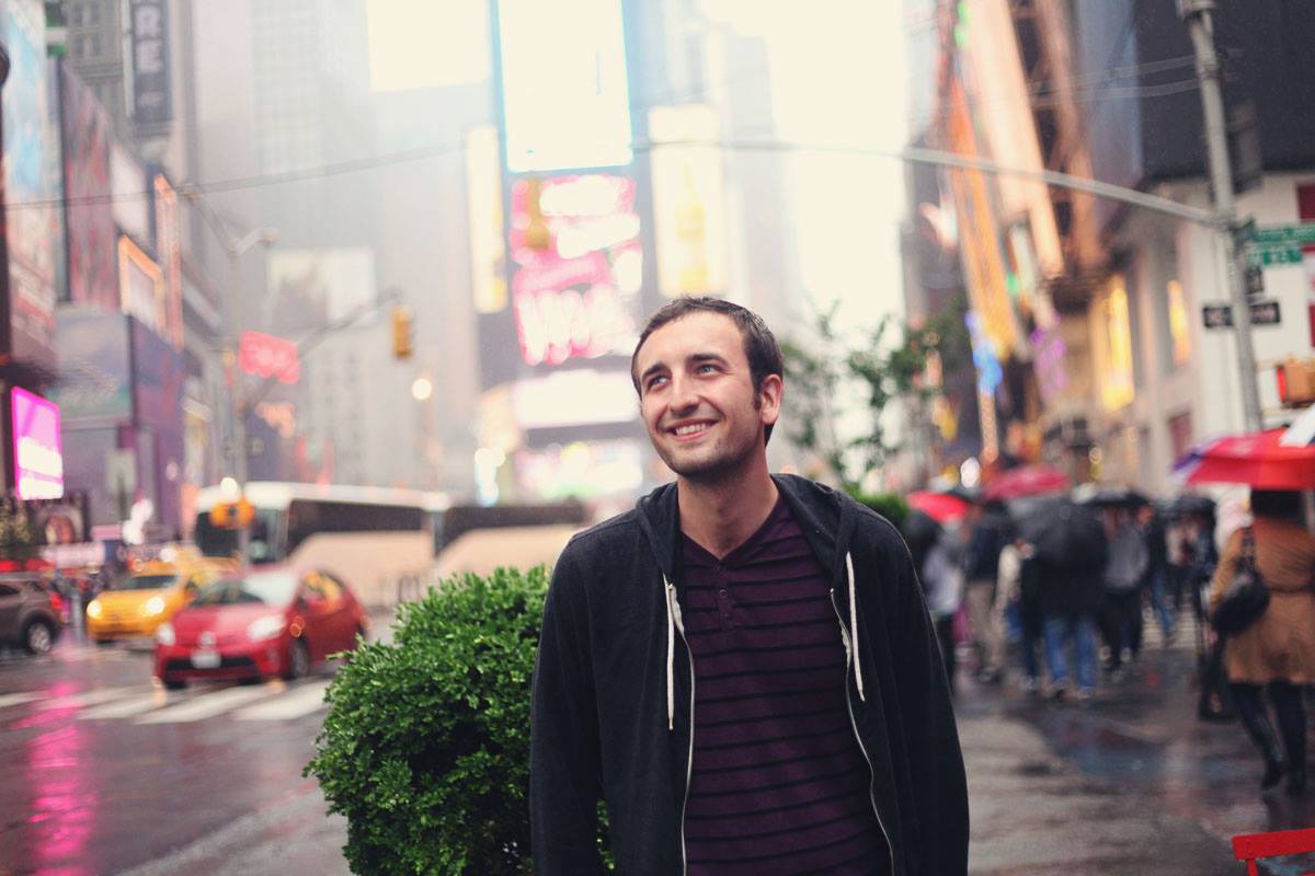 Eric in Times Square