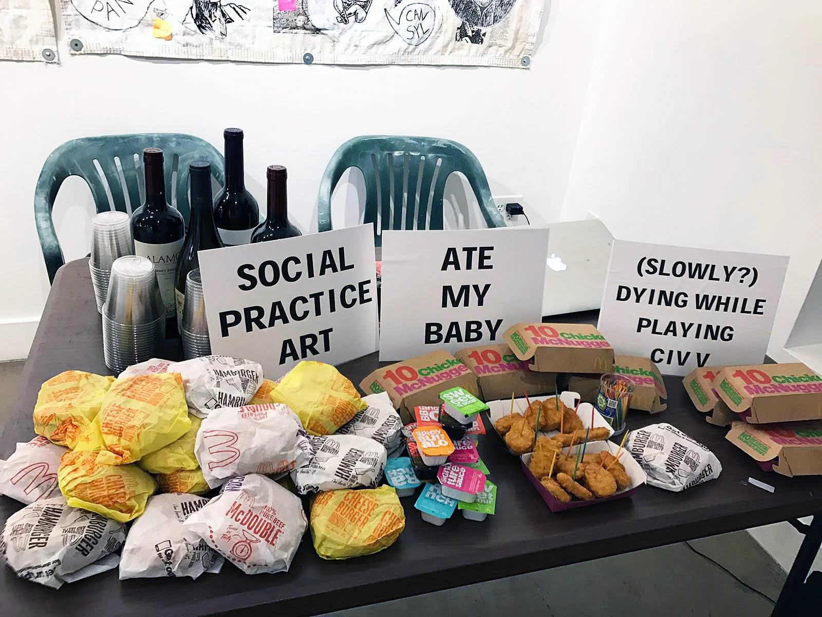 Revolt of the Swivel Chairs distribution (Las Vegas Cube Gallery 2018)