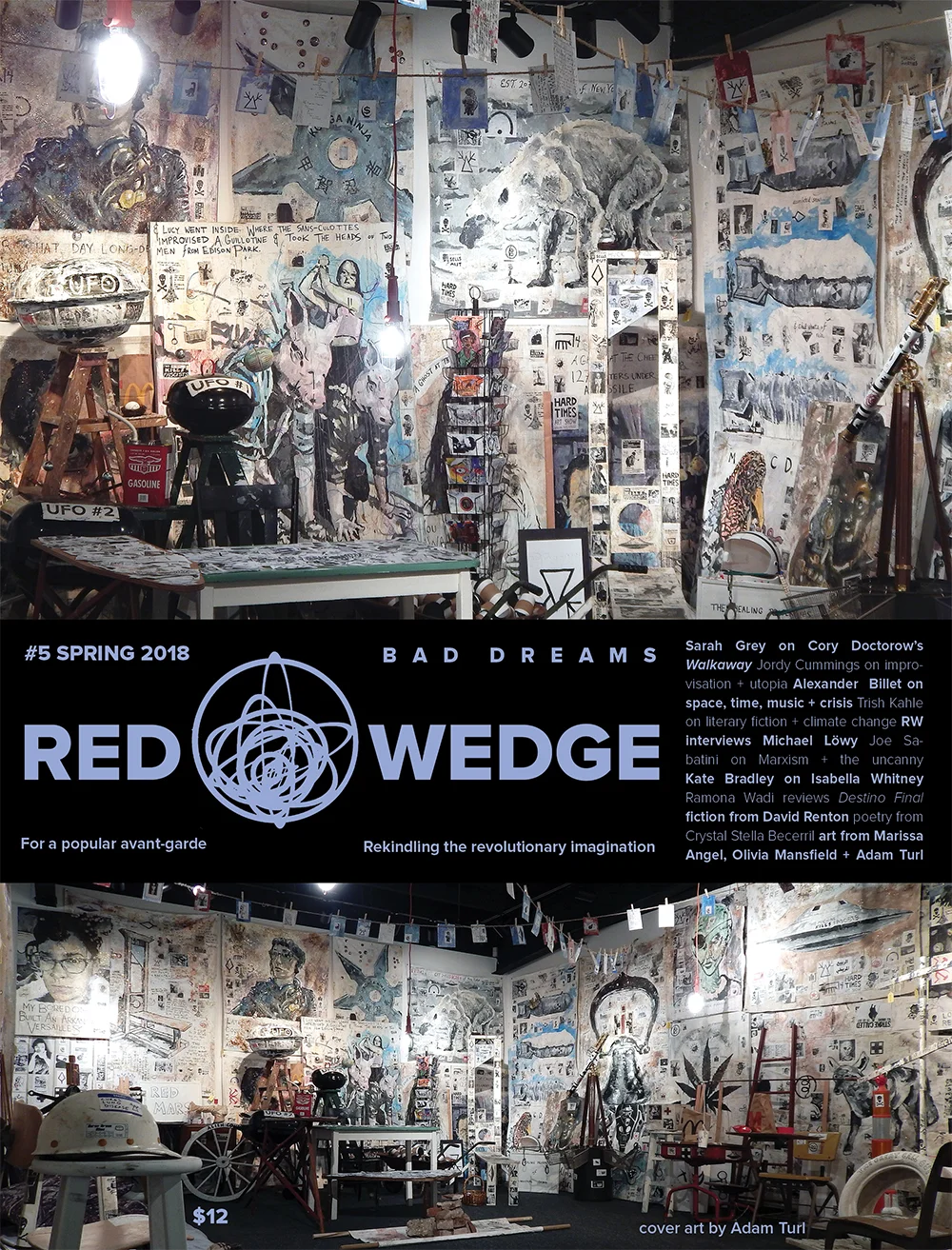 The Barista Who Could See the Future on the cover of Red Wedge #5: Bad Dreams. (Spring 2018). (Adam Turl)
