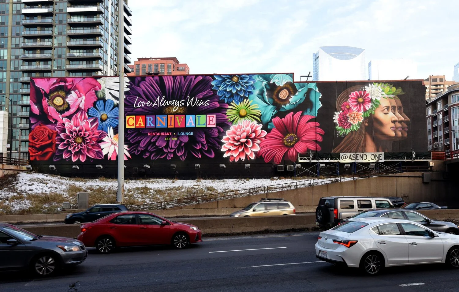 PBS / WTTW  News :  Big Mural With a Big Message: Artist Asend on ‘Love Always Wins’